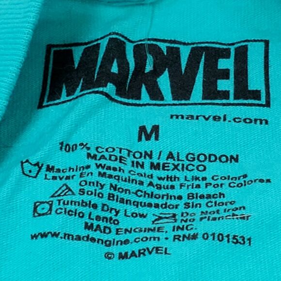 Marvel Men's Team-Ups Group Shot Superheroes T-Shirt M Medium Teal - Picture 3 of 6